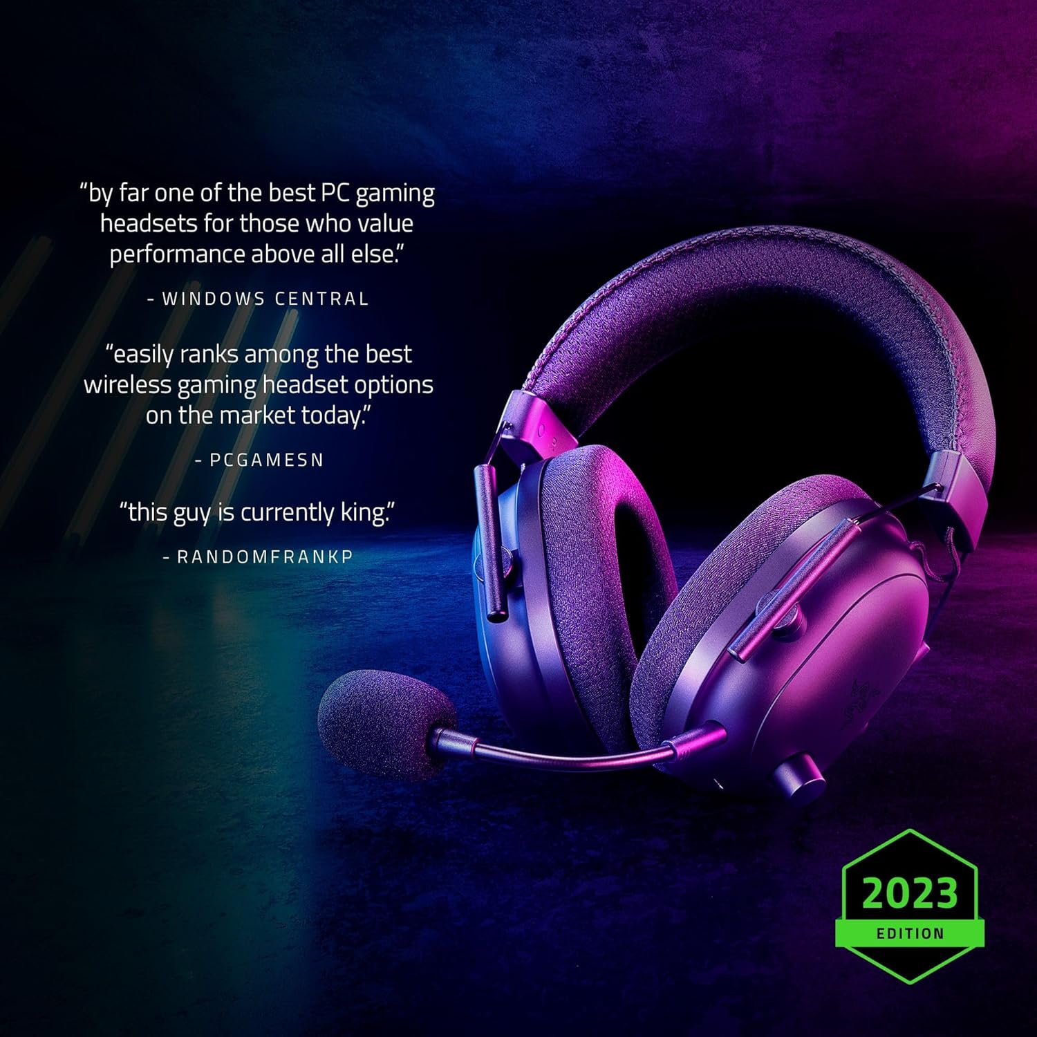 Razer BlackShark V2 Pro (2023) Wireless Gaming Headset - White Razer BlackShark V2 Pro (2023) Wireless Gaming Headset - White